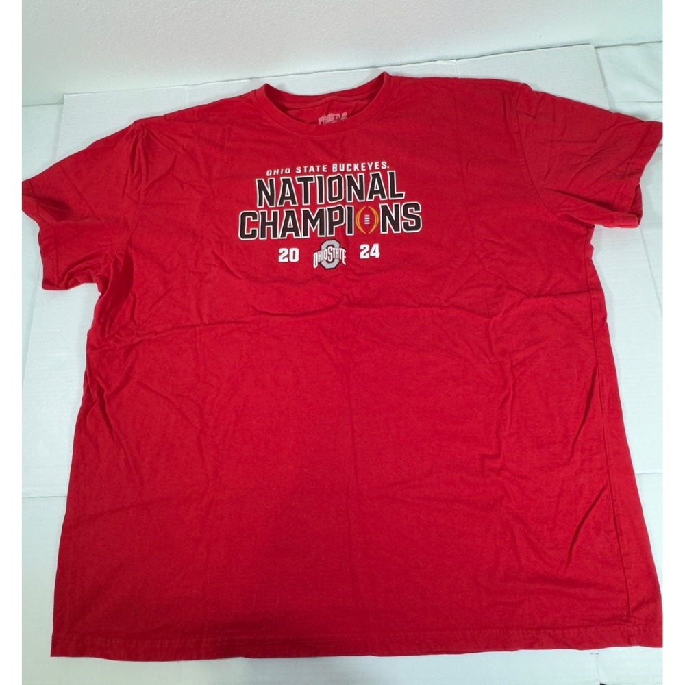 Profile Ohio State Buckeyes T-Shirt Mens 4XL Red 2024 National Champs